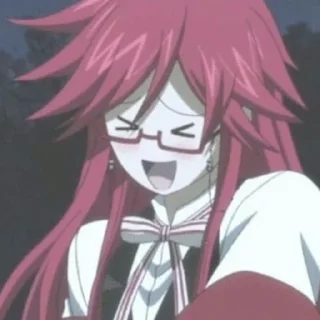 😆 emoji Grell  ♡@Anime_Black_Butler♡ Telegram sticker 2 of 50