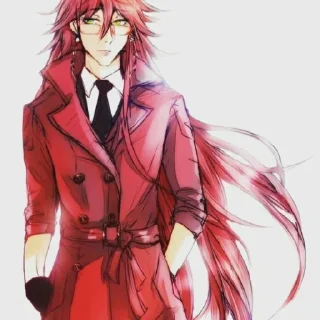 😒 emoji Grell  ♡@Anime_Black_Butler♡ Telegram sticker 8 of 50