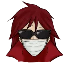 Sticker from Grell sutcliff @creepy_pasta1