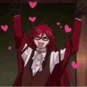 Sticker from Grell sutcliff @creepy_pasta1