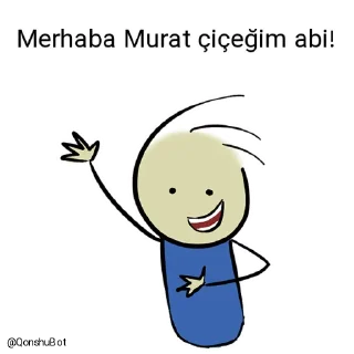 Sticker from Adem çiçeğim ve Murat çiçeğim @Qonshubot