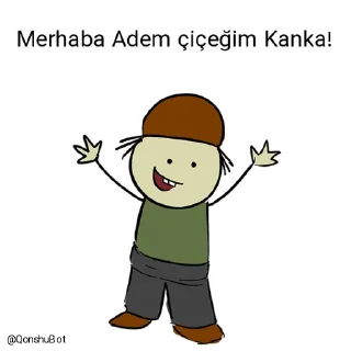 Sticker from Adem çiçeğim ve Murat çiçeğim @Qonshubot