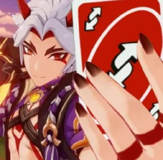 🔃 emoji Genshin Impact 2 by @Endeeryze357 Telegram sticker 5 of 120