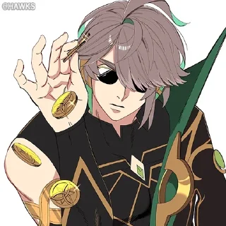 😎 emoji Genshin Impact 2 by @Endeeryze357 Telegram sticker 12 of 120