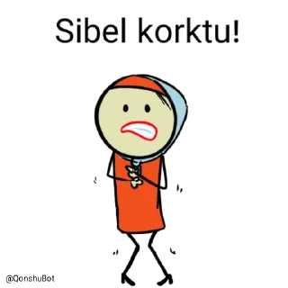 😰 emoji Sibel @Qonshubot Telegram sticker 15 of 31