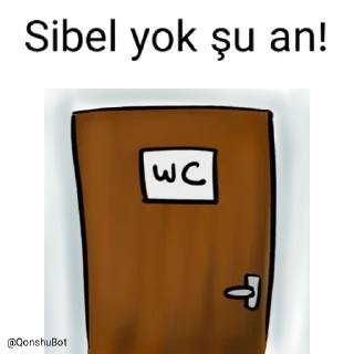 🚽 emoji Sibel @Qonshubot Telegram sticker 22 of 31