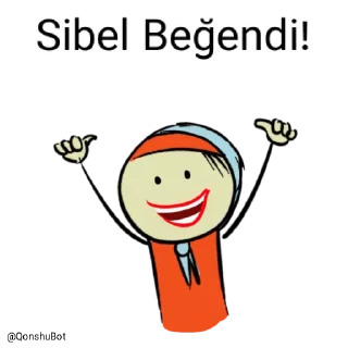 👍 emoji Sibel @Qonshubot Telegram sticker 20 of 31