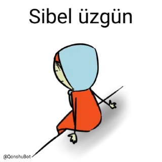 😓 emoji Sibel @Qonshubot Telegram sticker 11 of 31