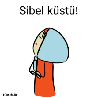 😒 emoji Sibel @Qonshubot Telegram sticker 13 of 31