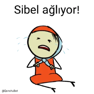 😭 emoji Sibel @Qonshubot Telegram sticker 14 of 31