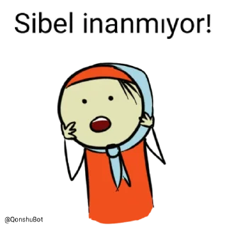😱 emoji Sibel @Qonshubot Telegram sticker 3 of 31