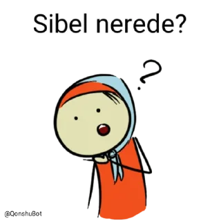 🤔 emoji Sibel @Qonshubot Telegram sticker 5 of 31