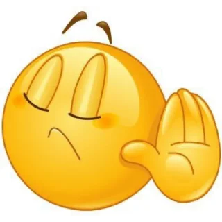 Sticker from yellow ebalo emoji @TgEmojiBot