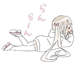 ☺️ emoji hoodiegirl(White) Telegram sticker 14 of 40
