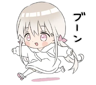 😛 emoji hoodiegirl(White) Telegram sticker 24 of 40