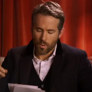 Sticker from Ryan Reynolds: @CuteMonsta
