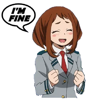 👌 emoji OCHAKO URARAKA @STIKERFORALL Telegram sticker 15 of 45