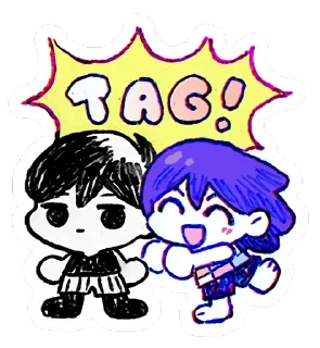 😊 emoji Omоri 👁‍🗨 Telegram sticker 5 of 47