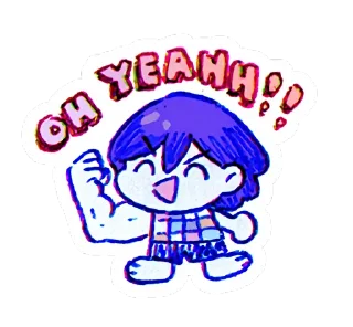 💪 emoji Omоri 👁‍🗨 Telegram sticker 22 of 47
