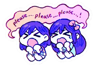 🙏 emoji Omоri 👁‍🗨 Telegram sticker 4 of 47