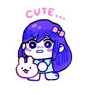 😳 emoji Omоri 👁‍🗨 Telegram sticker 11 of 47