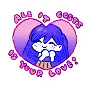 ❤️ emoji Omоri 👁‍🗨 Telegram sticker 18 of 47