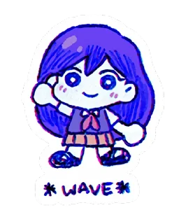 👋 emoji Omоri 👁‍🗨 Telegram sticker 8 of 47