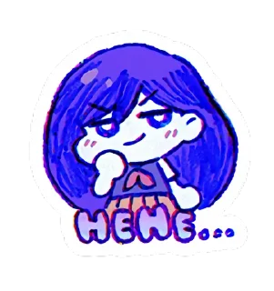 😏 emoji Omоri 👁‍🗨 Telegram sticker 13 of 47