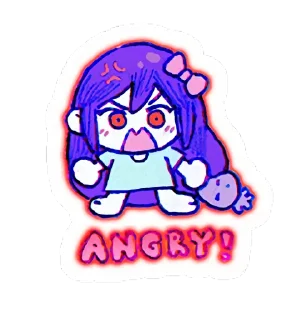 😡 emoji Omоri 👁‍🗨 Telegram sticker 21 of 47