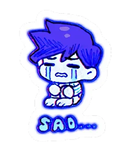😭 emoji Omоri 👁‍🗨 Telegram sticker 20 of 47