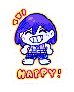 😁 emoji Omоri 👁‍🗨 Telegram sticker 19 of 47