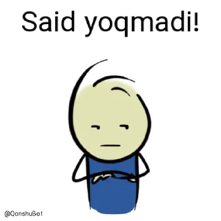 👎 emoji Said @Qonshubot Telegram sticker 21 of 31