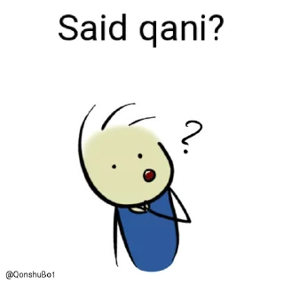 🤔 emoji Said @Qonshubot Telegram sticker 5 of 31
