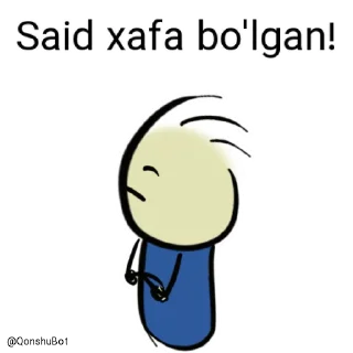 😒 emoji Said @Qonshubot Telegram sticker 13 of 31