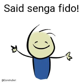 🤗 emoji Said @Qonshubot Telegram sticker 18 of 31