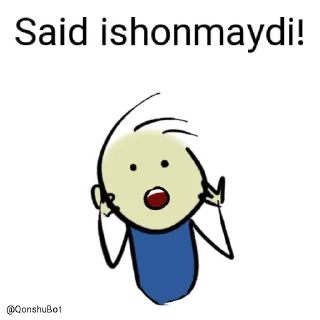 😱 emoji Said @Qonshubot Telegram sticker 3 of 31