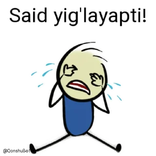 😭 emoji Said @Qonshubot Telegram sticker 14 of 31