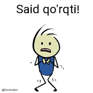 😰 emoji Said @Qonshubot Telegram sticker 15 of 31