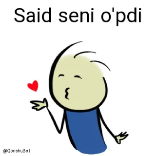 💋 emoji Said @Qonshubot Telegram sticker 19 of 31