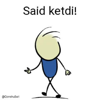 ✋️ emoji Said @Qonshubot Telegram sticker 2 of 31
