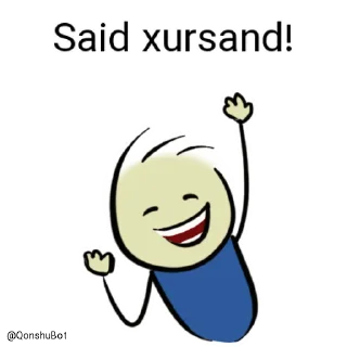 😄 emoji Said @Qonshubot Telegram sticker 12 of 31