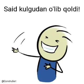 🤣 emoji Said @Qonshubot Telegram sticker 23 of 31