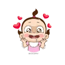 Sticker from Baby Girl😊- @MochaStickers
