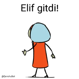 Sticker from Elif @Qonshubot