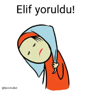 😣 emoji Elif @Qonshubot Telegram sticker 9 of 31
