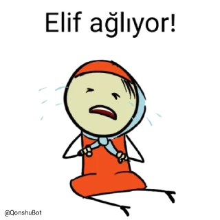 😭 emoji Elif @Qonshubot Telegram sticker 14 of 31