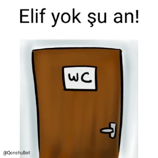 🚽 emoji Elif @Qonshubot Telegram sticker 22 of 31