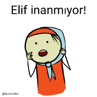 Sticker from Elif @Qonshubot