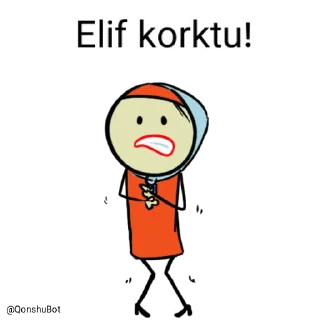 😰 emoji Elif @Qonshubot Telegram sticker 15 of 31