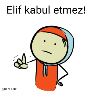 Sticker from Elif @Qonshubot